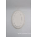 Wholesale Biodegradable Sugarcane Oval Plates Disposable Bagasse Dish Tableware Lunch Tray